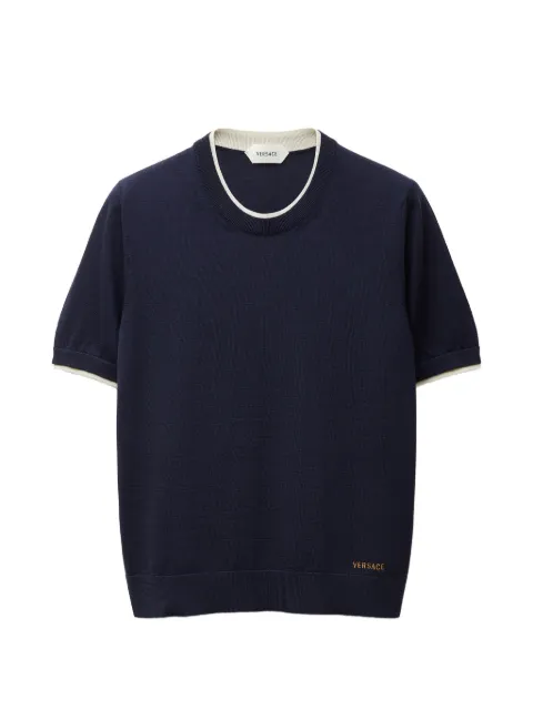 Versace wool knit T-shirt