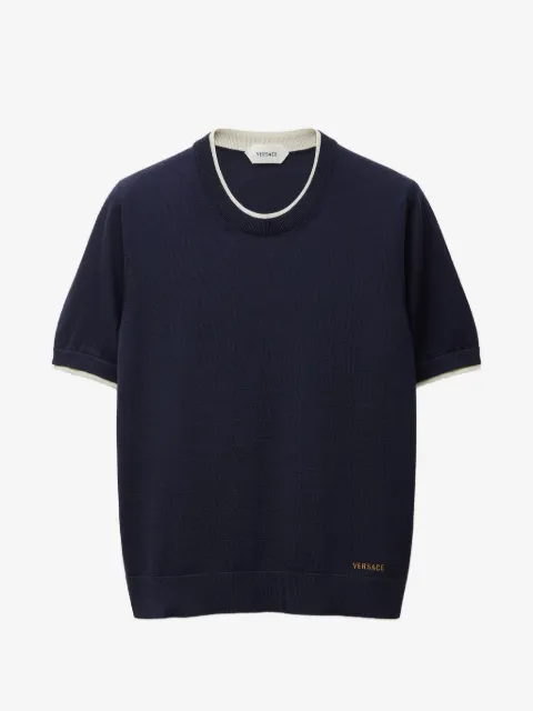 Versace wool knit T-shirt