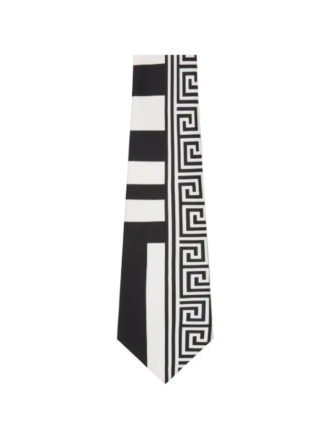 Versace printed silk twill tie