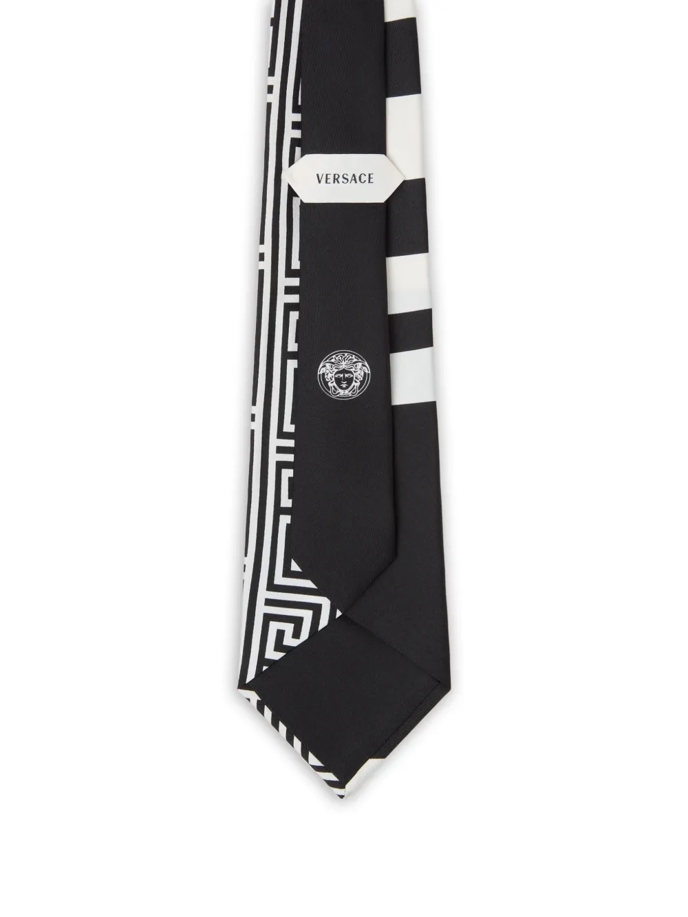  Versace Corbata Estampada - Negro 