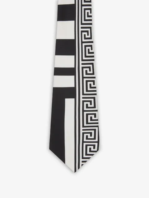 Versace printed silk twill tie