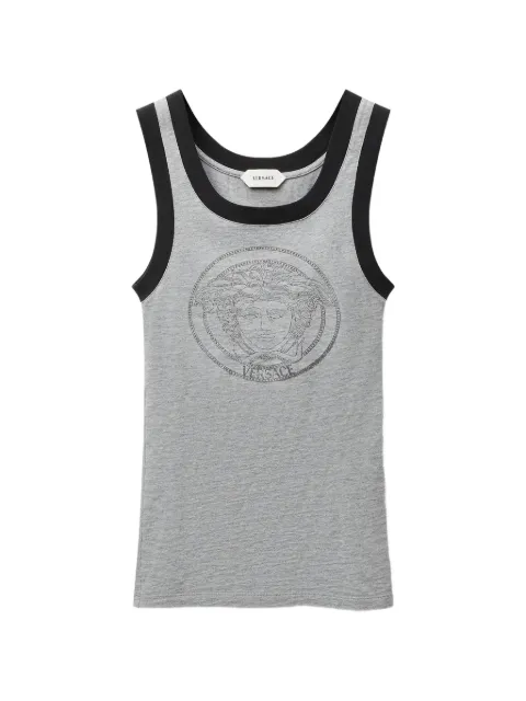 Versace camiseta con estampado de jersey de algodón