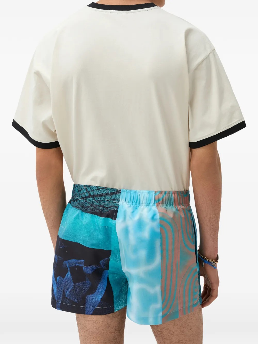  Versace Bañador Estampado - Azul 