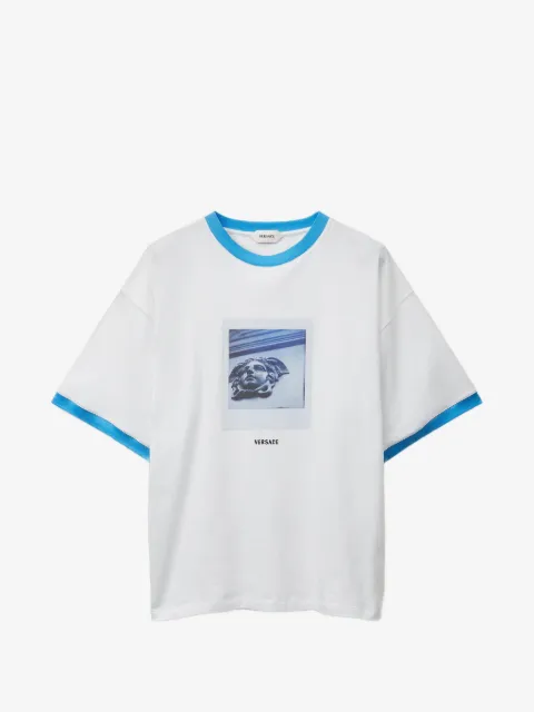 Versace printed cotton-jersey regular T-shirt