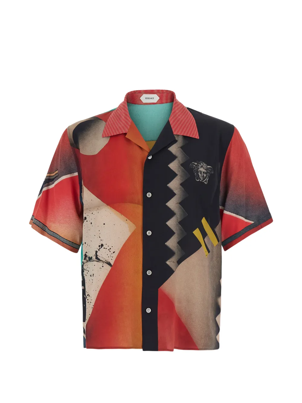 Versace Overhemd met grafische Medusa-print Rood