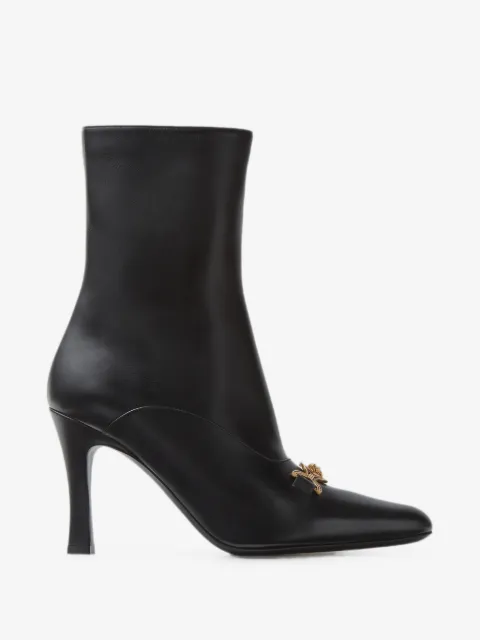 Versace Medusa-plaque leather ankle boots