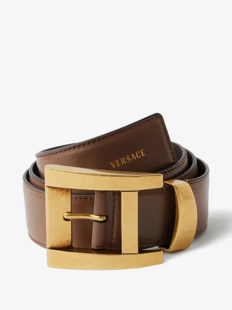 Versace leather belt 4 cm