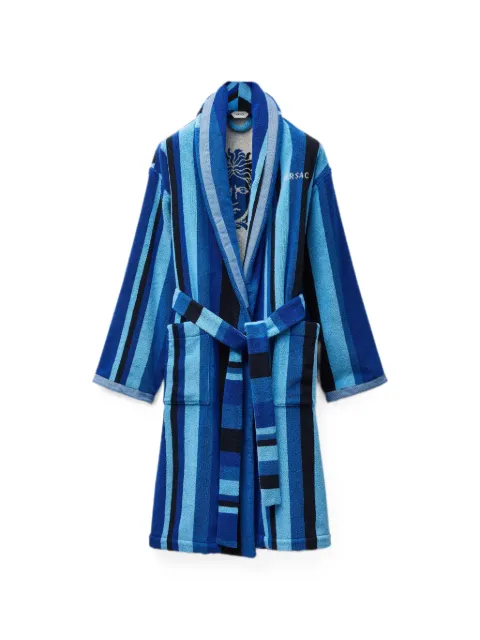Versace Home Medusa stripe-pattern robe
