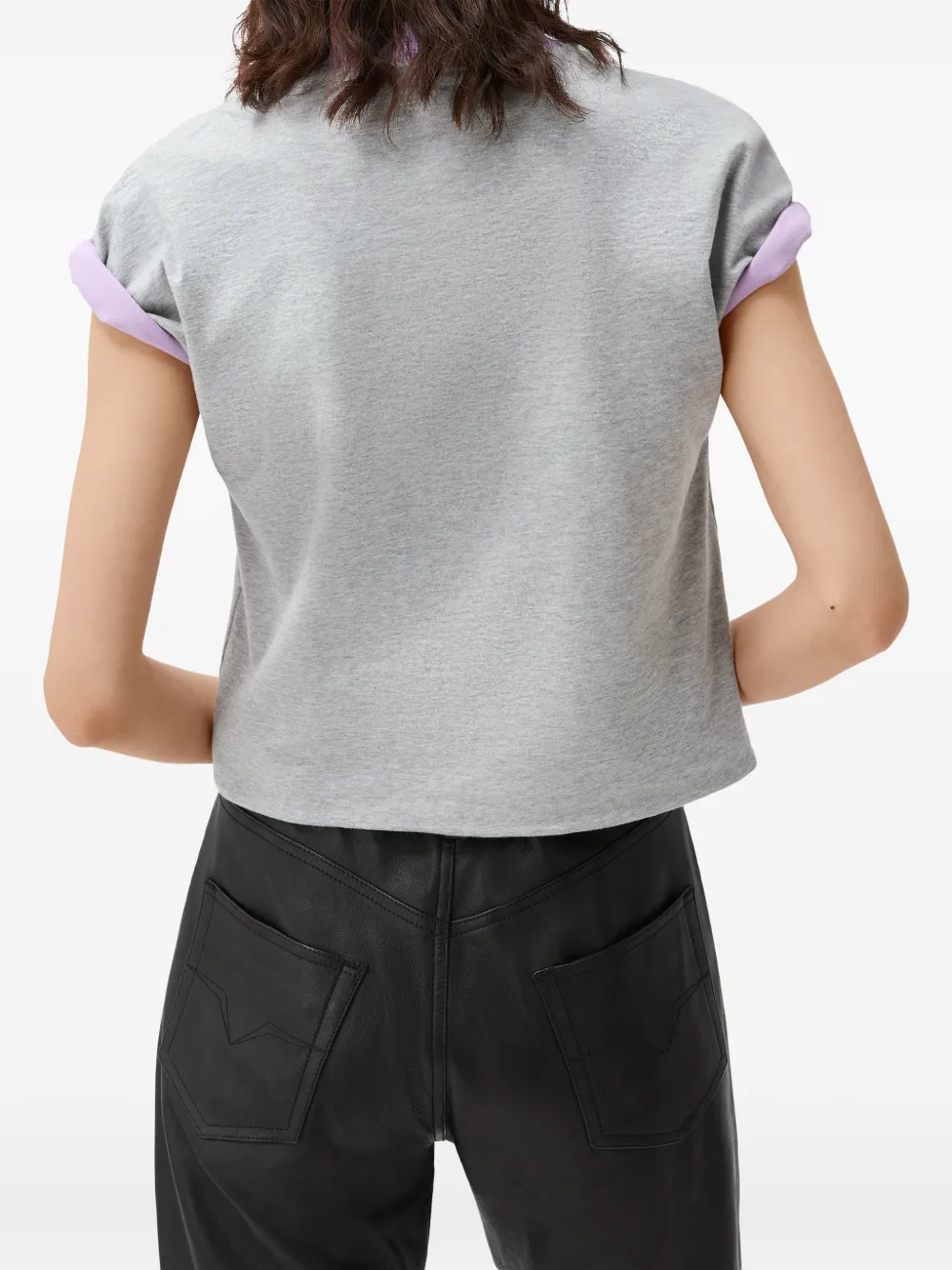 Versace T-shirt met logoprint Grijs