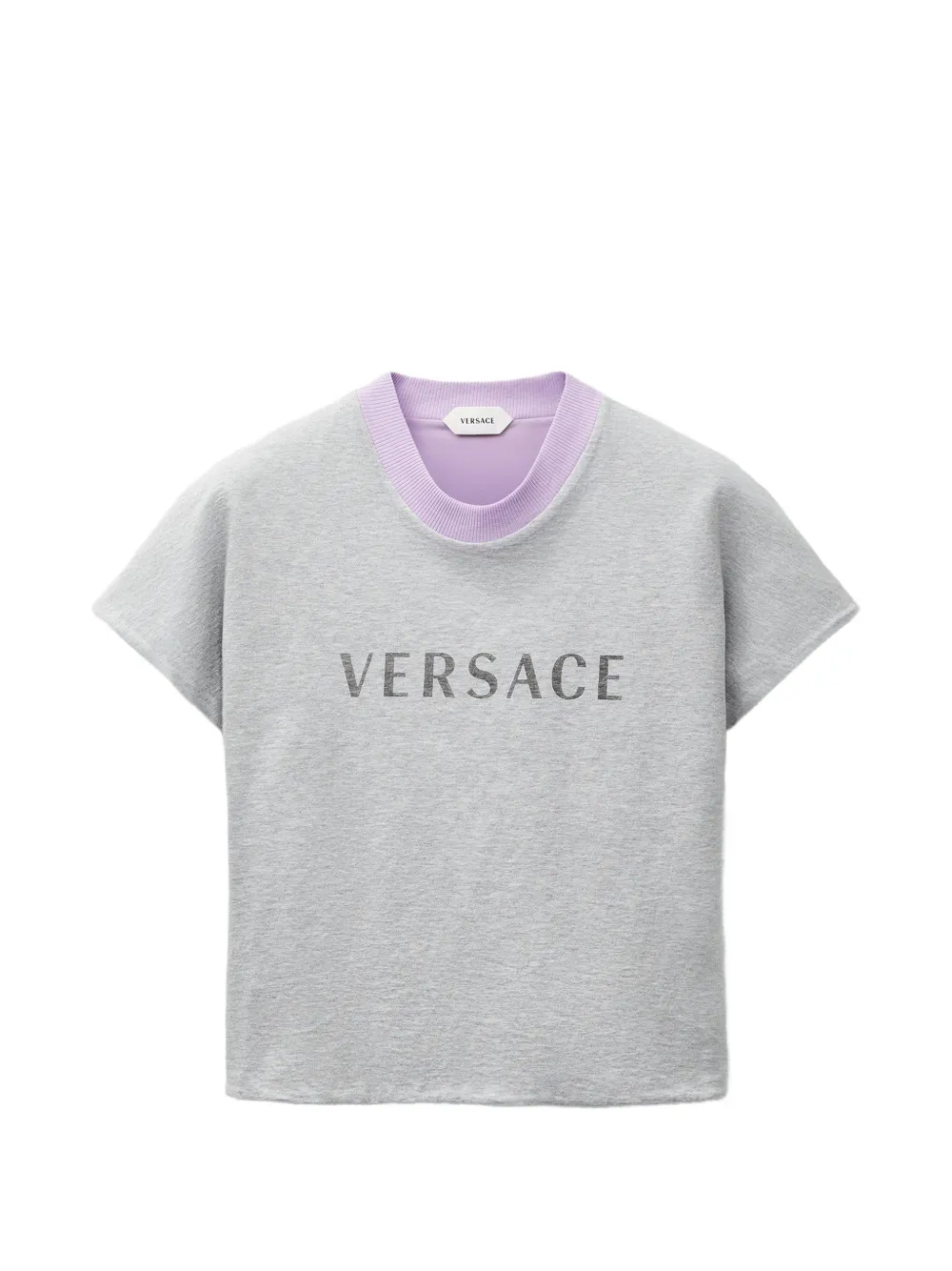 Versace T-shirt con logo - Grigio