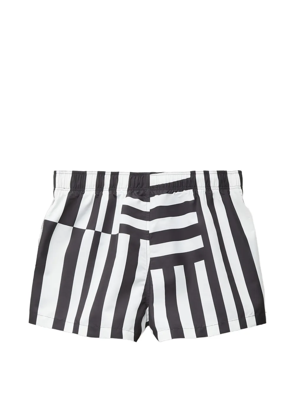 Versace Zwembroek met print Zwart
