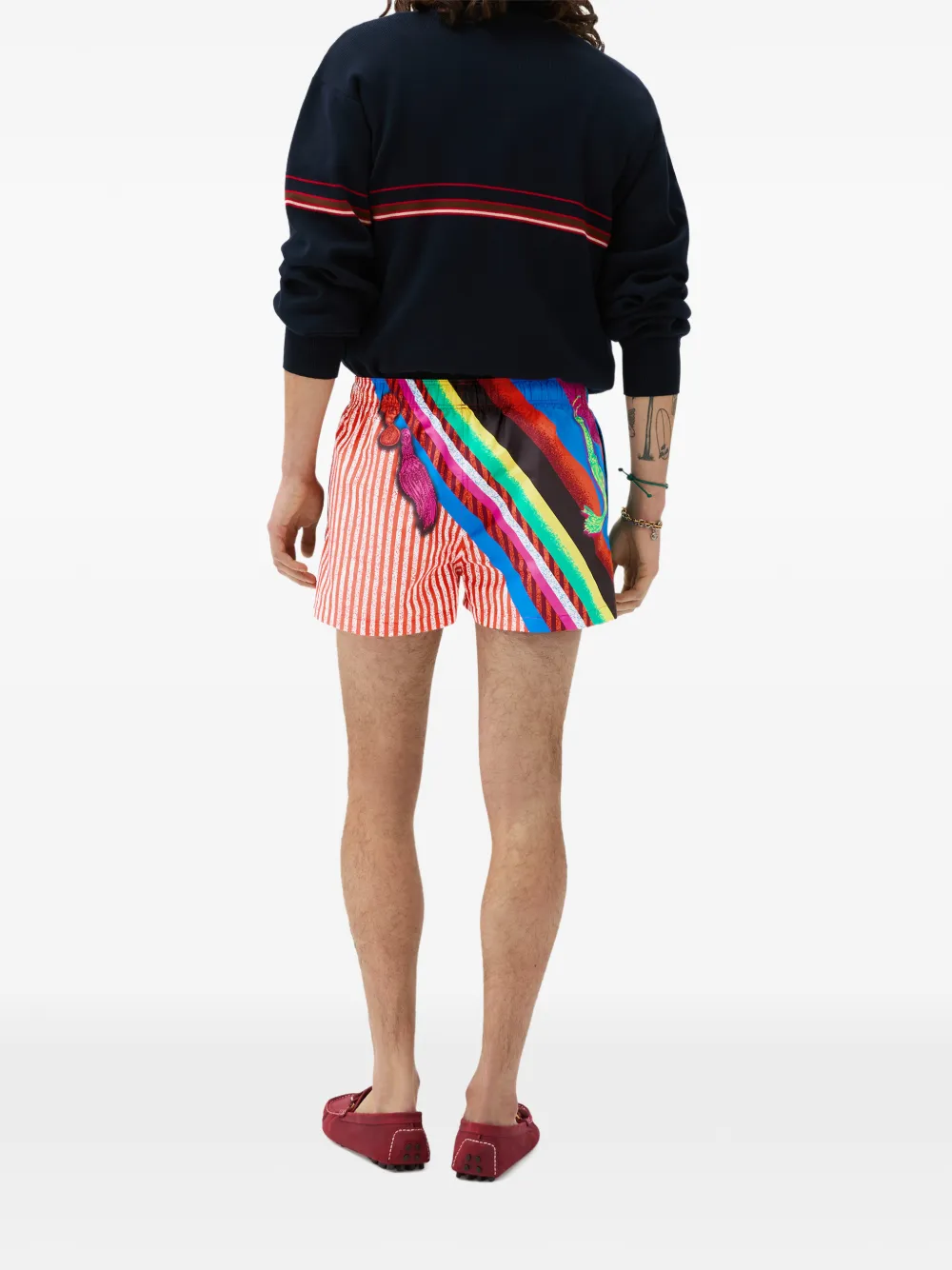 Versace Zwembroek met print Blauw