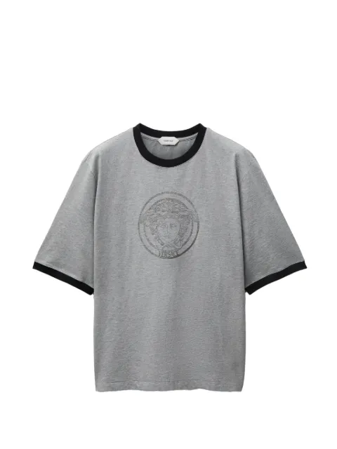 Versace printed-logo cotton jersey T-Shirt