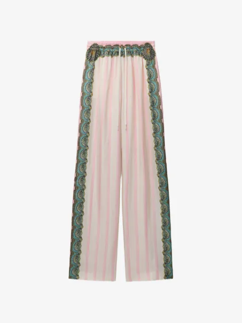 Versace printed silk twill pajama-style pants