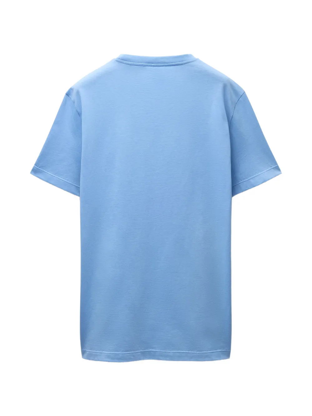 Versace Katoenen-jersey T-shirt met geborduurd logo Blauw