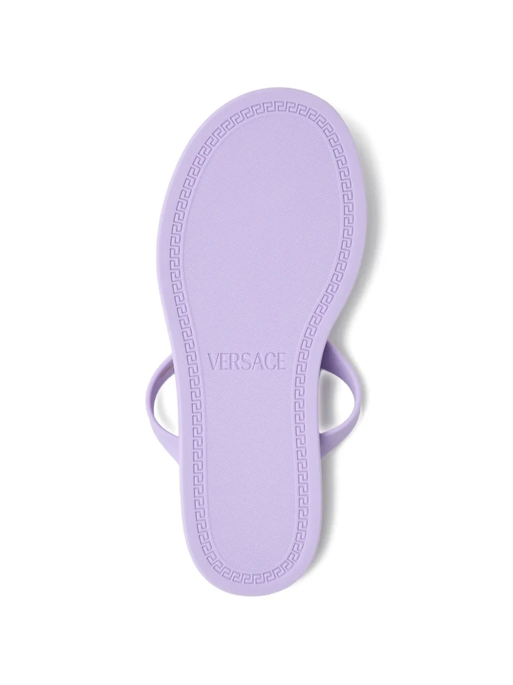 Versace Alia rubberen platte sandalen Paars