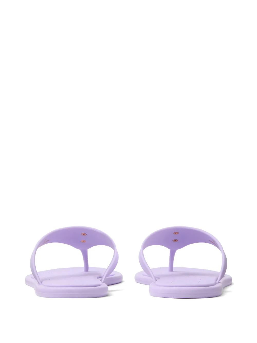 Versace Alia rubberen platte sandalen Paars