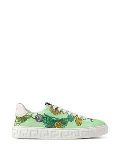 Versace Greca printed canvas sneakers