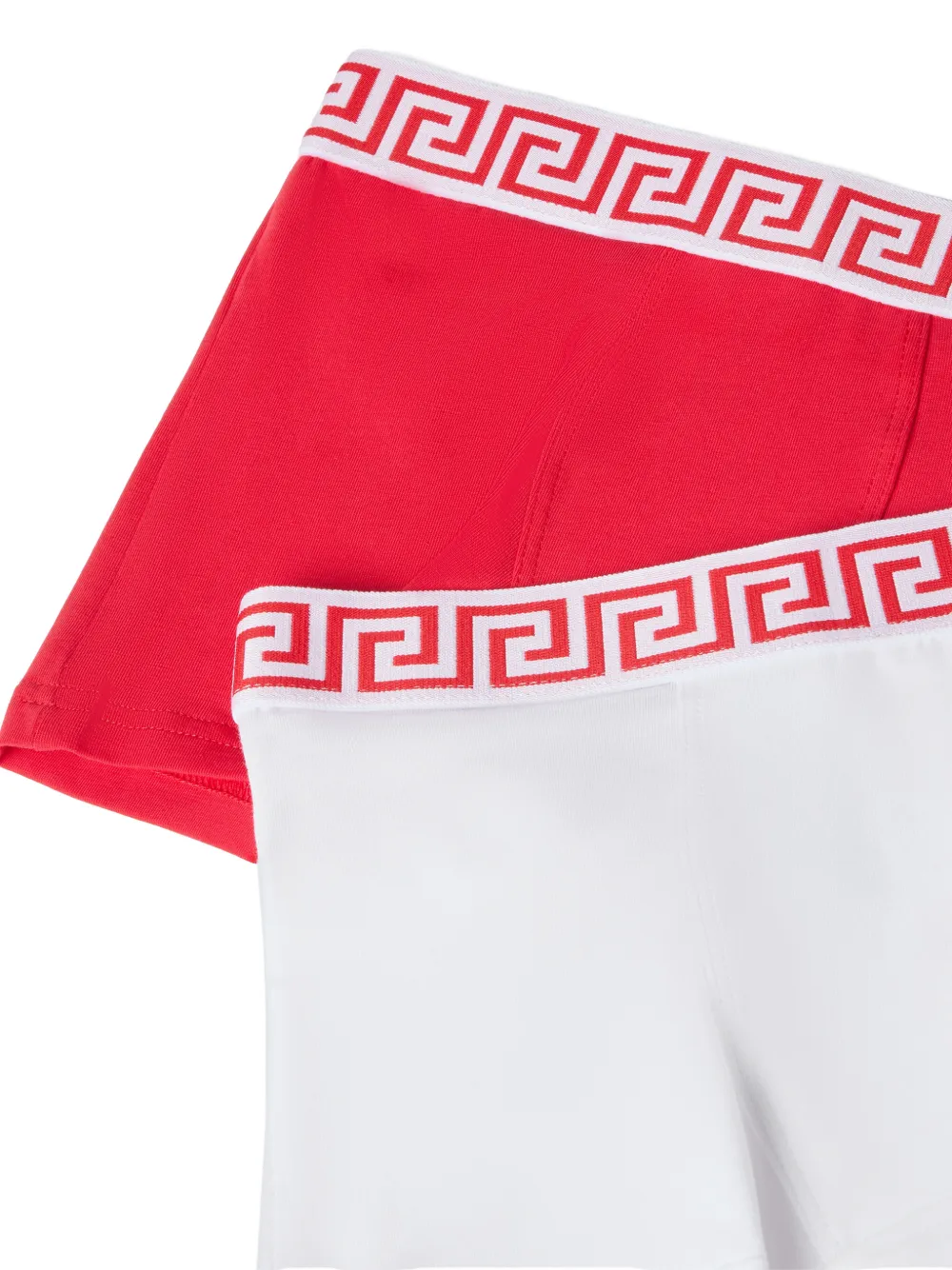Versace Kids Twee katoenen jersey onderbroeken Wit