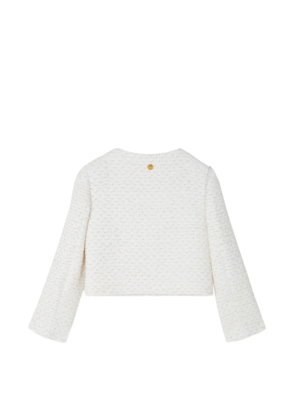 Versace Kids Tweed jack van katoenblend Wit