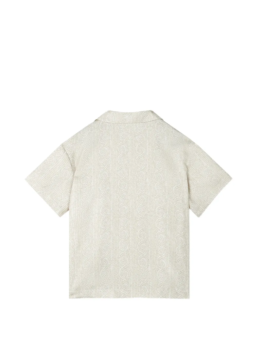 Versace Kids Shirt met mozaïekprint Beige