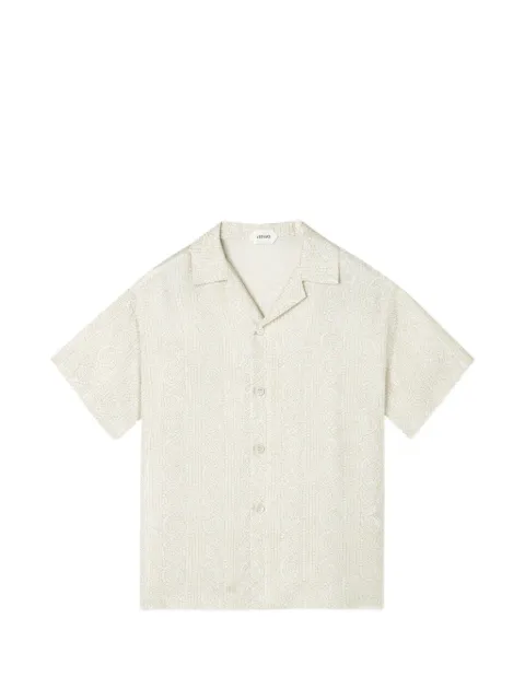 Versace Kids camisa manga corta con estampado de mosaico