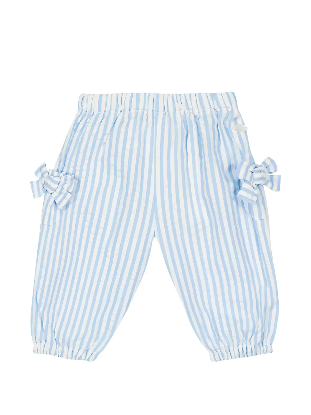 Tartine Et Chocolat striped bow-detail trousers - Blu