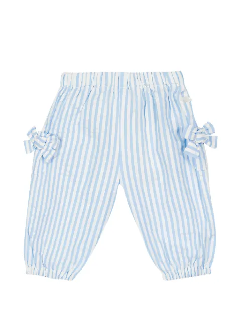 Tartine Et Chocolat striped bow-detail trousers