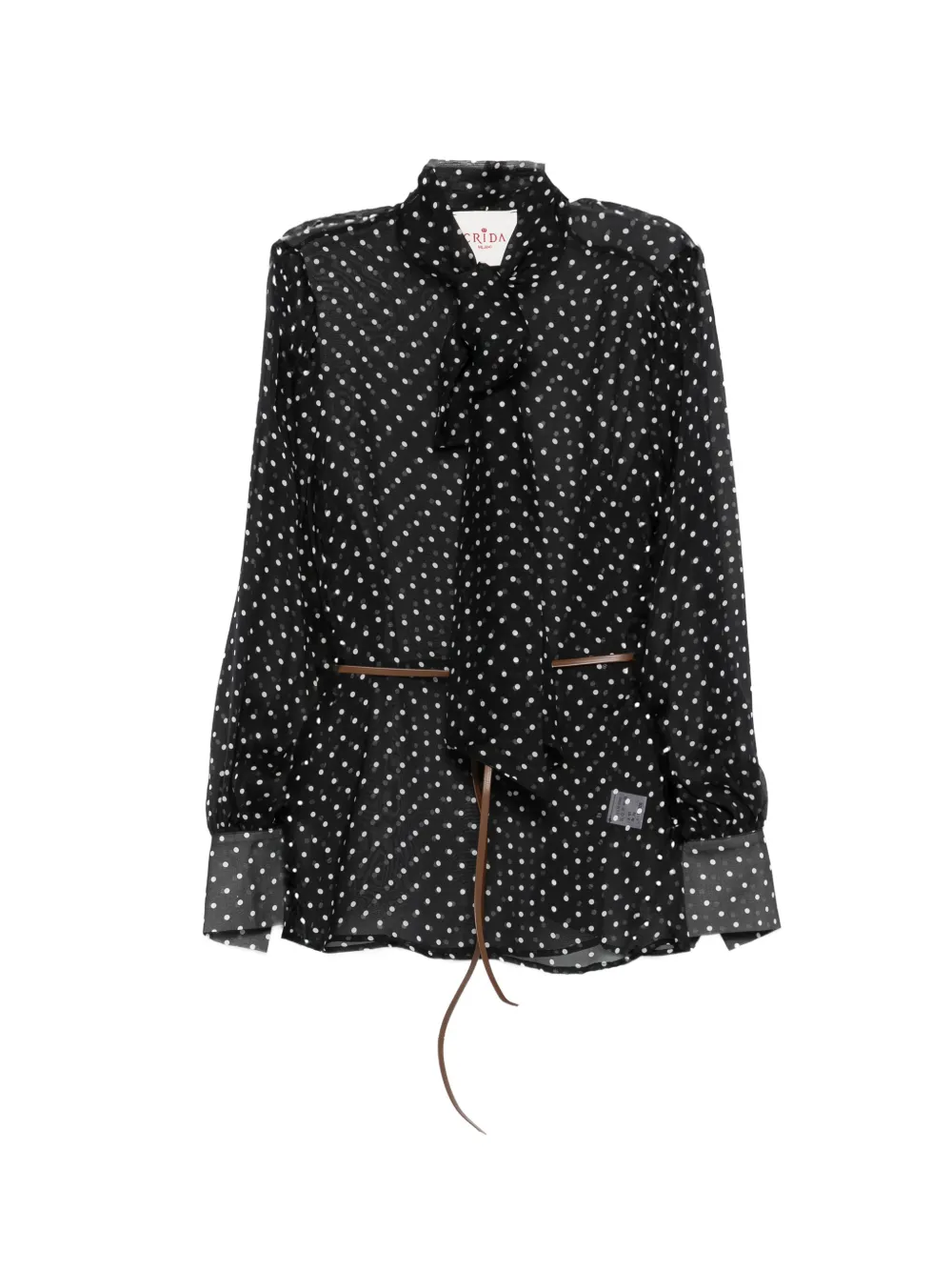 CRIDA polka-dot blouse - Nero