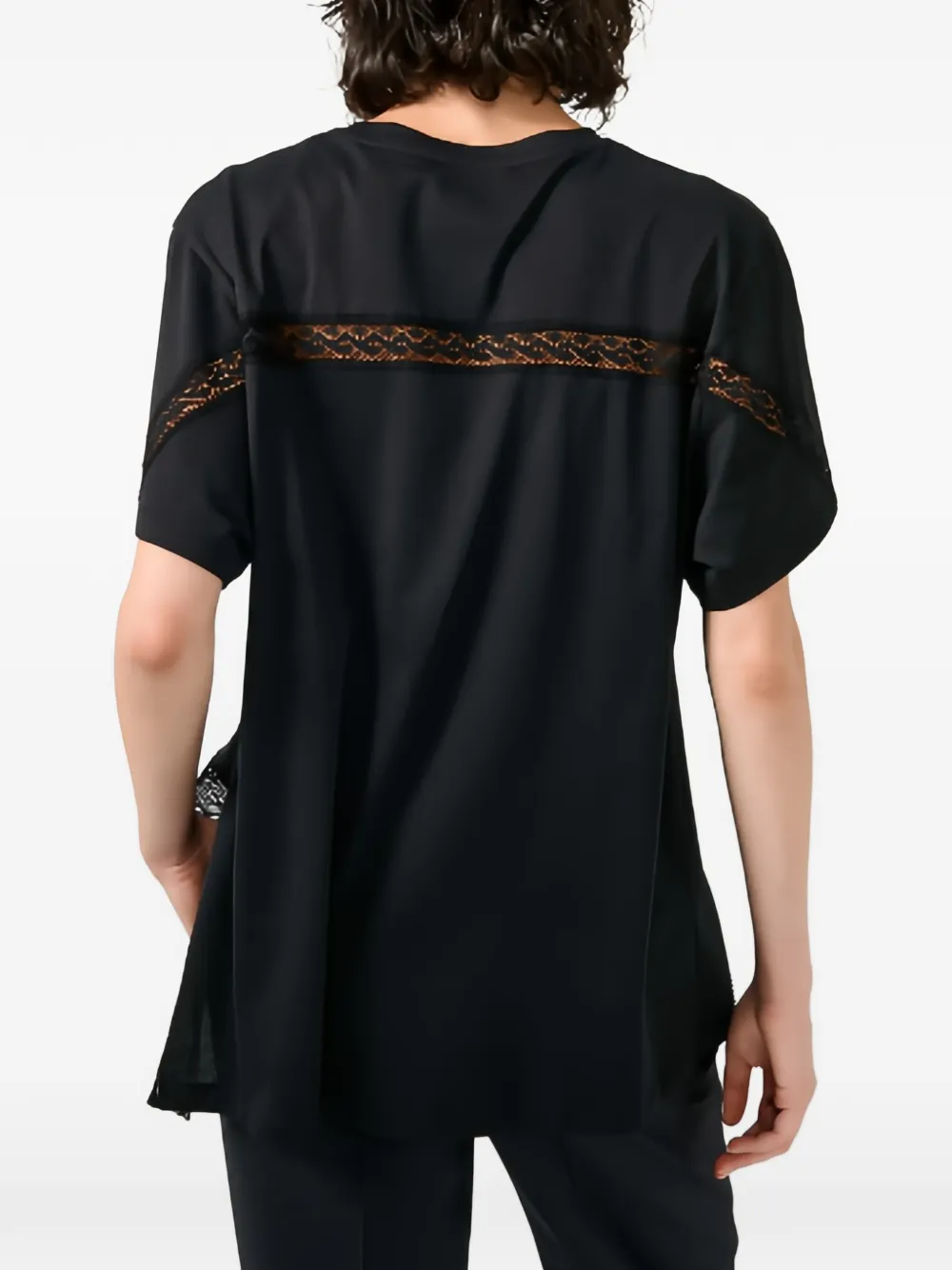 Barbara Bui T-shirt met kant Zwart
