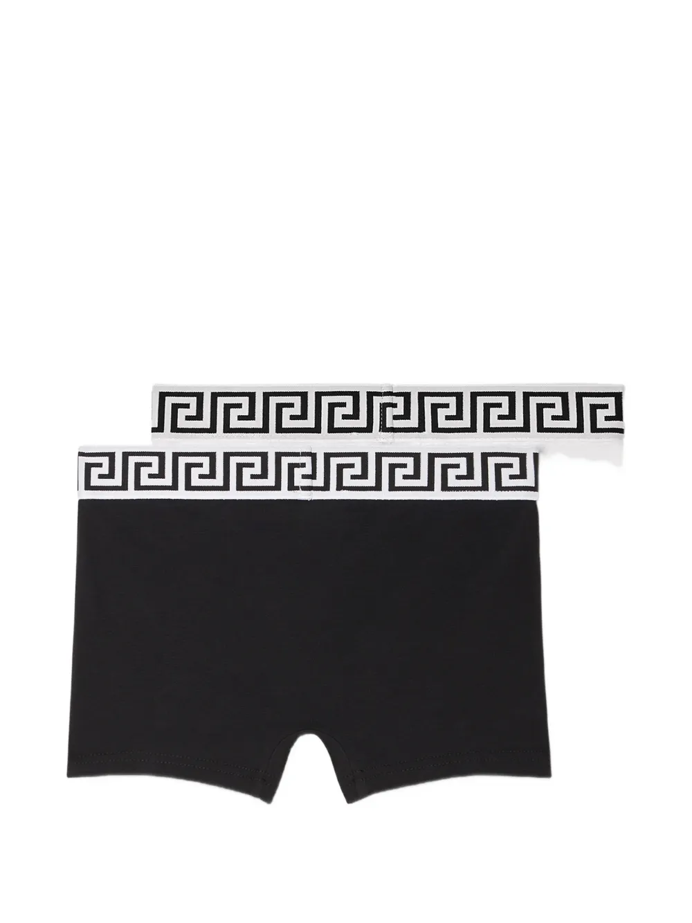 Versace Kids Twee katoenen-jersey boxershorts Zwart