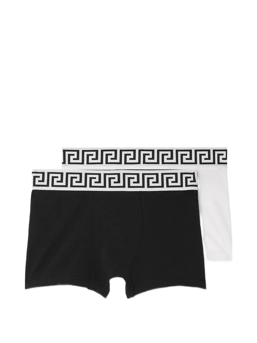 Versace Kids Twee katoenen-jersey boxershorts Zwart