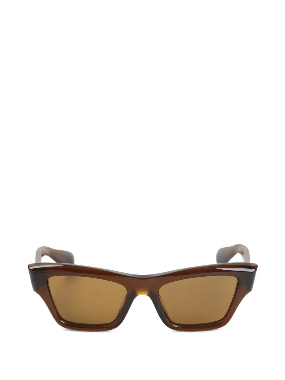 Jil Sander geometric-frame sunglasses - Marrone
