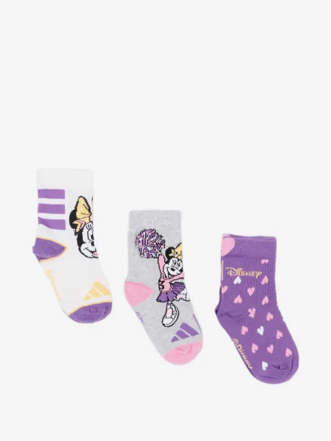 adidas Kids x Disney Minnie Mouse 靴下 3足組