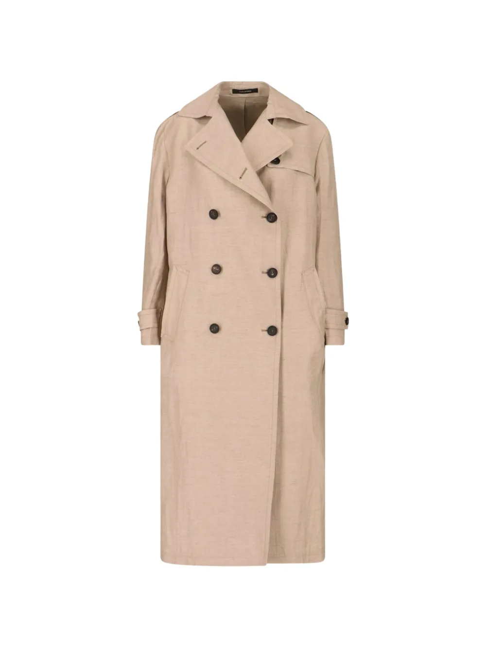 Tagliatore Bonny double-breasted belted trench coat - Toni neutri