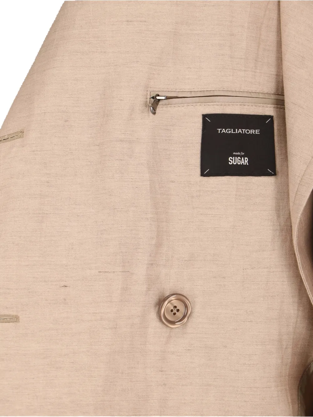 Tagliatore Bonny trenchcoat met dubbele rij knopen en ceintuur Beige