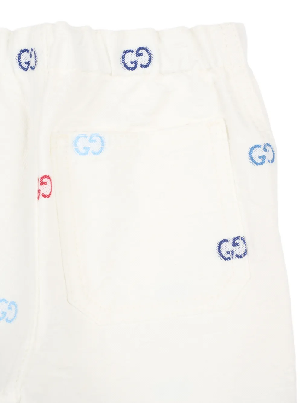 Gucci Kids Shorts met logo-patroon Wit