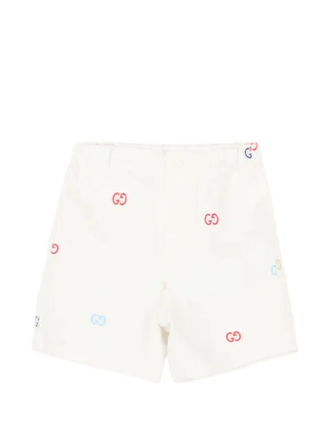 Gucci Kids GG-embroidered shorts
