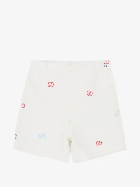 Gucci Kids logo-pattern shorts