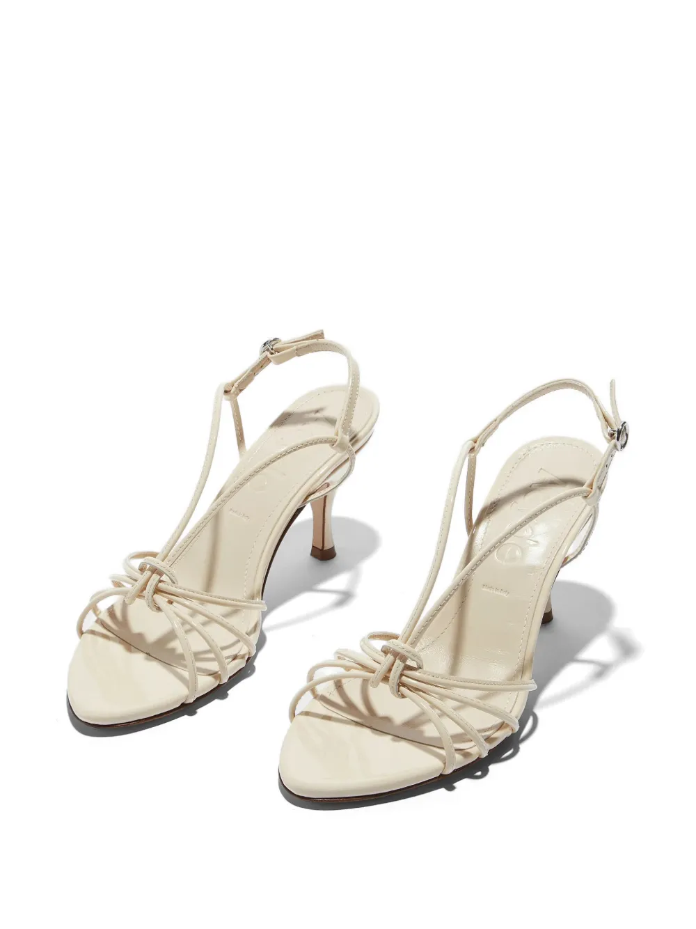 Aeyde Solange strappy buckle sandals Beige
