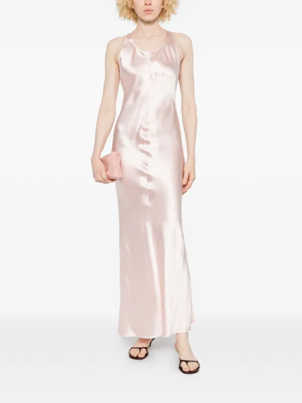satin racerback dress STAUD, Juanita Dress in Pool, Size 2