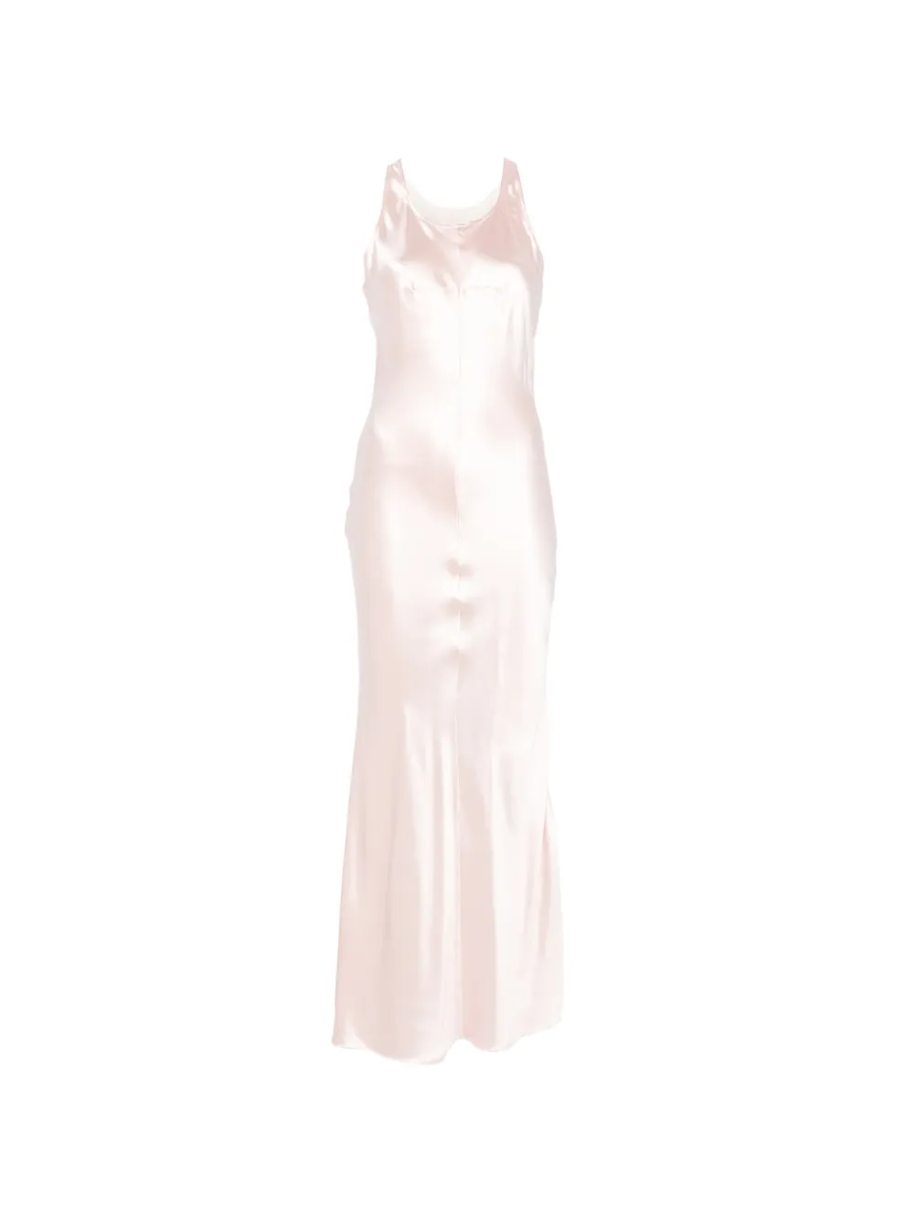 Matières Fécales satin racerback maxi dress - Rosa