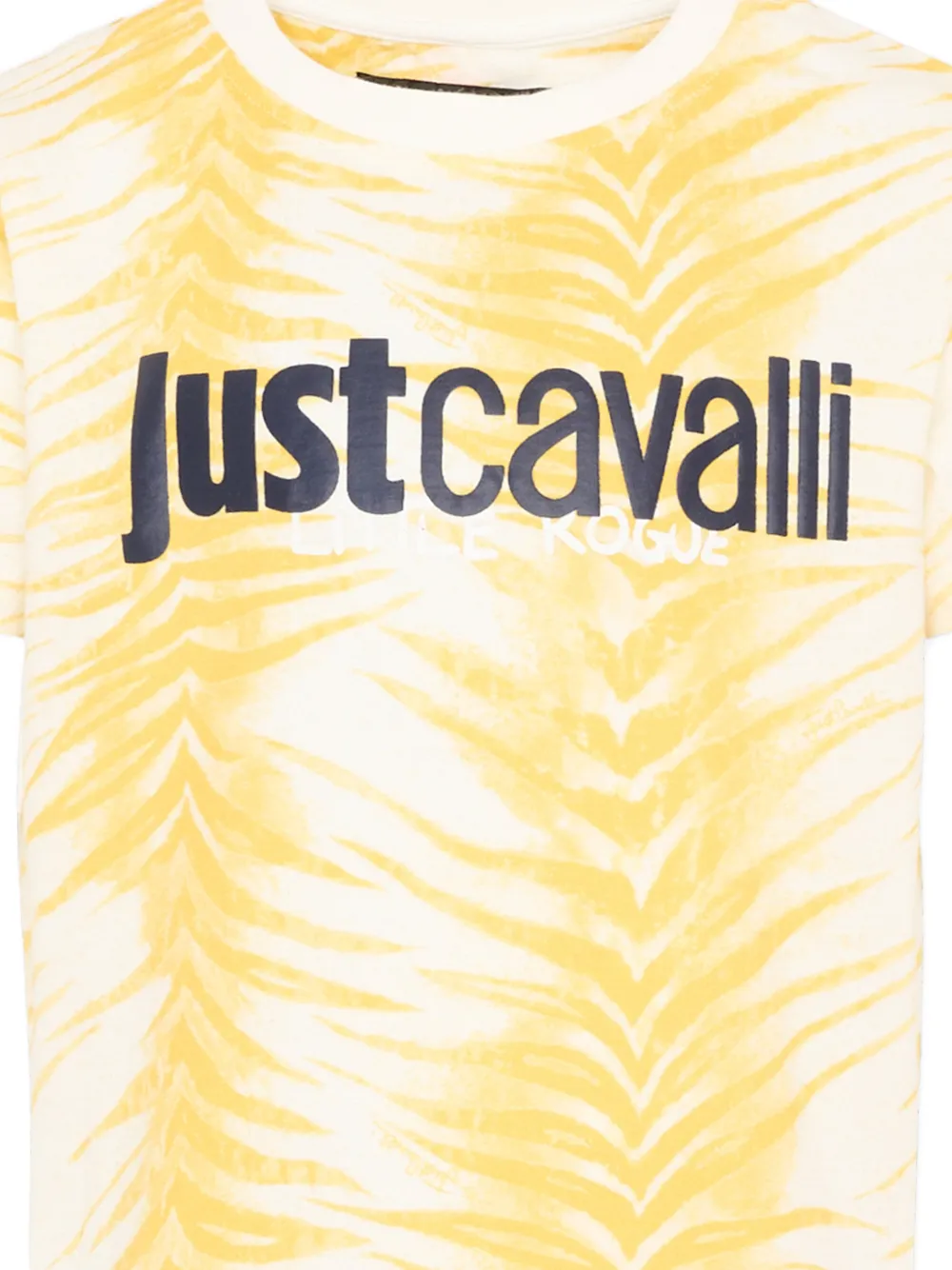 Just Cavalli Kids T-shirt met zebraprint Geel