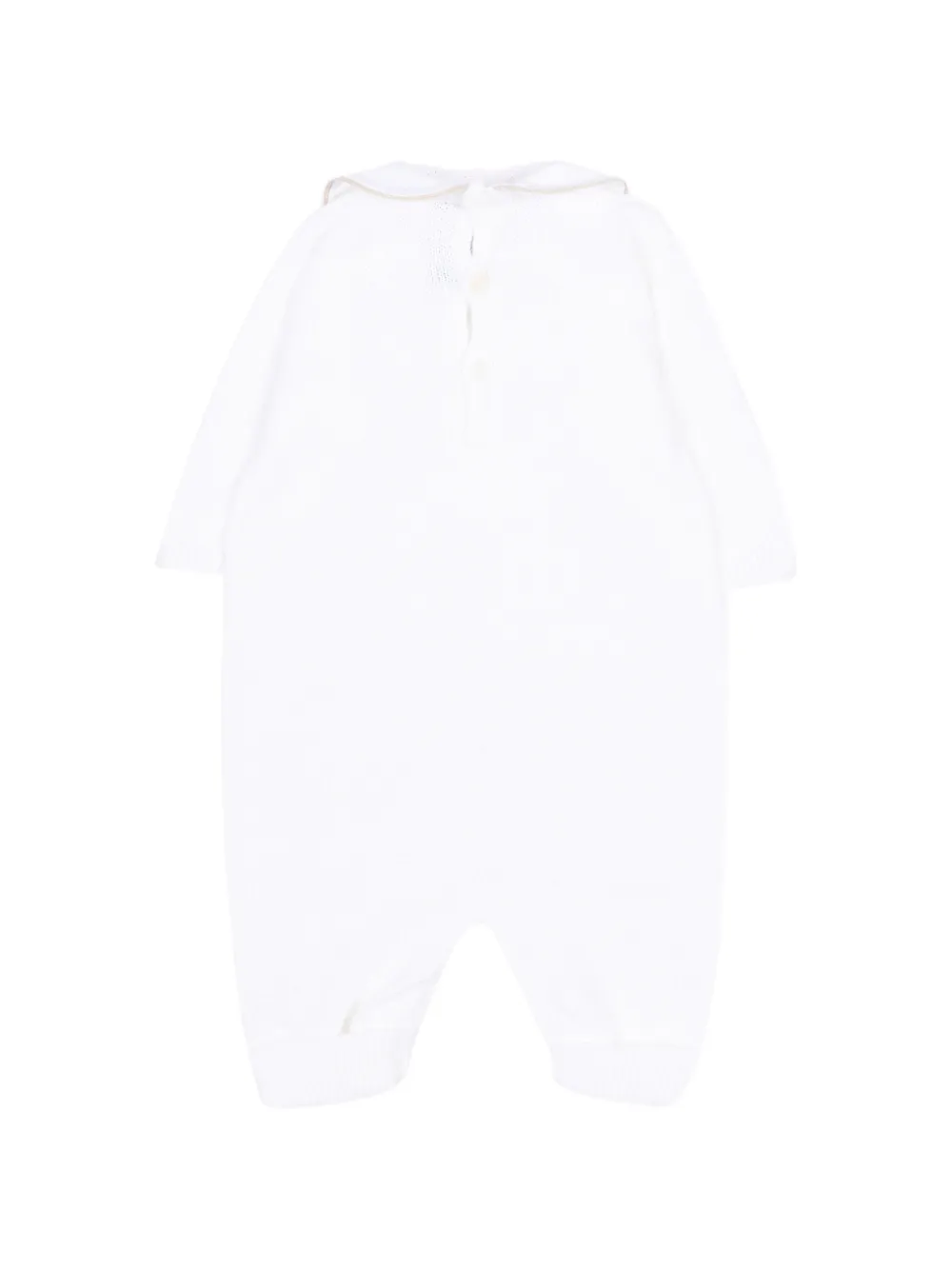 Little Bear Pyjama met Peter Pan-kraag Wit