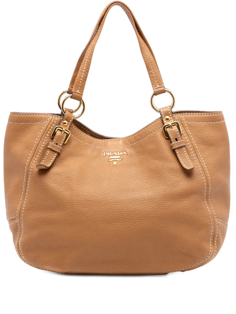 Prada Pre-Owned 2013-2025 Vitello Daino shoulder bag - Braun