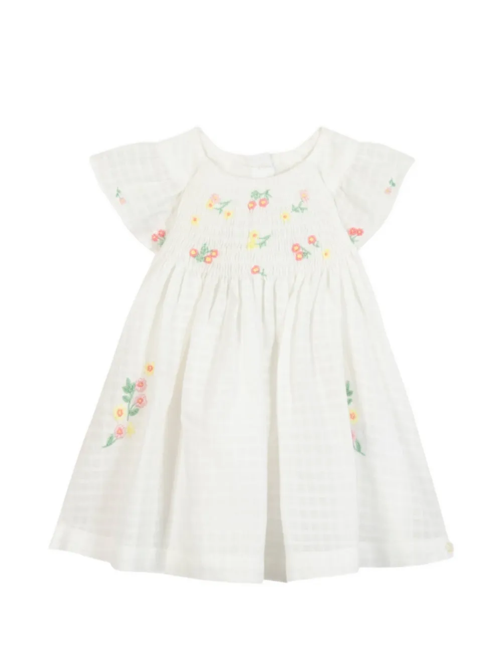 Tartine Et Chocolat floral embroidered dress - Weiß