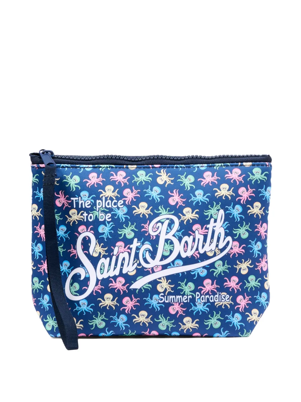 MC2 Saint Barth Kids octopus graphic pouch - Blau