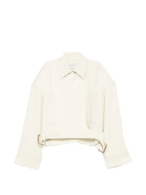 Sportmax cropped buckle-detail jacket