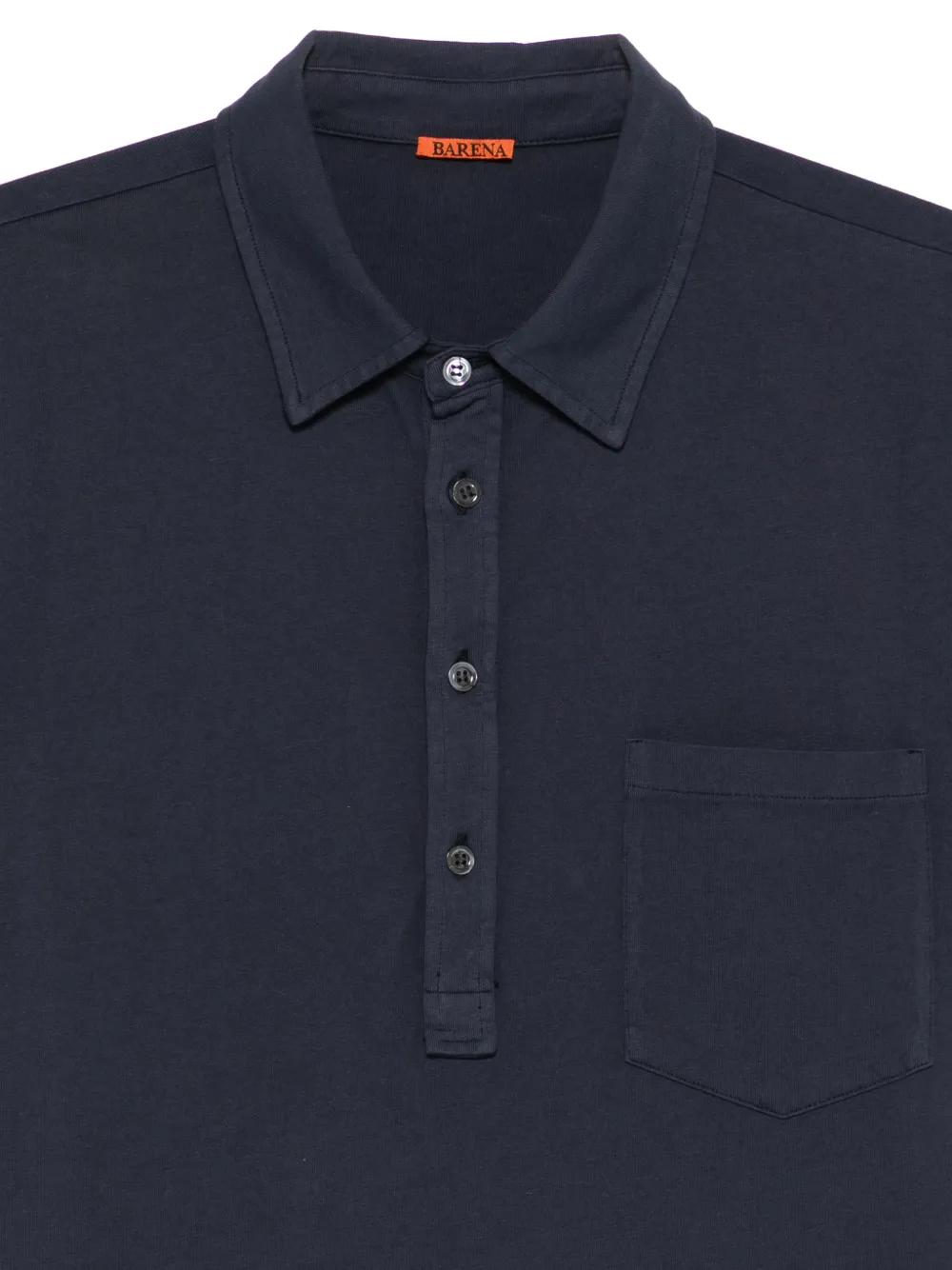 Barena Poloshirt met borstzak met knoop Blauw