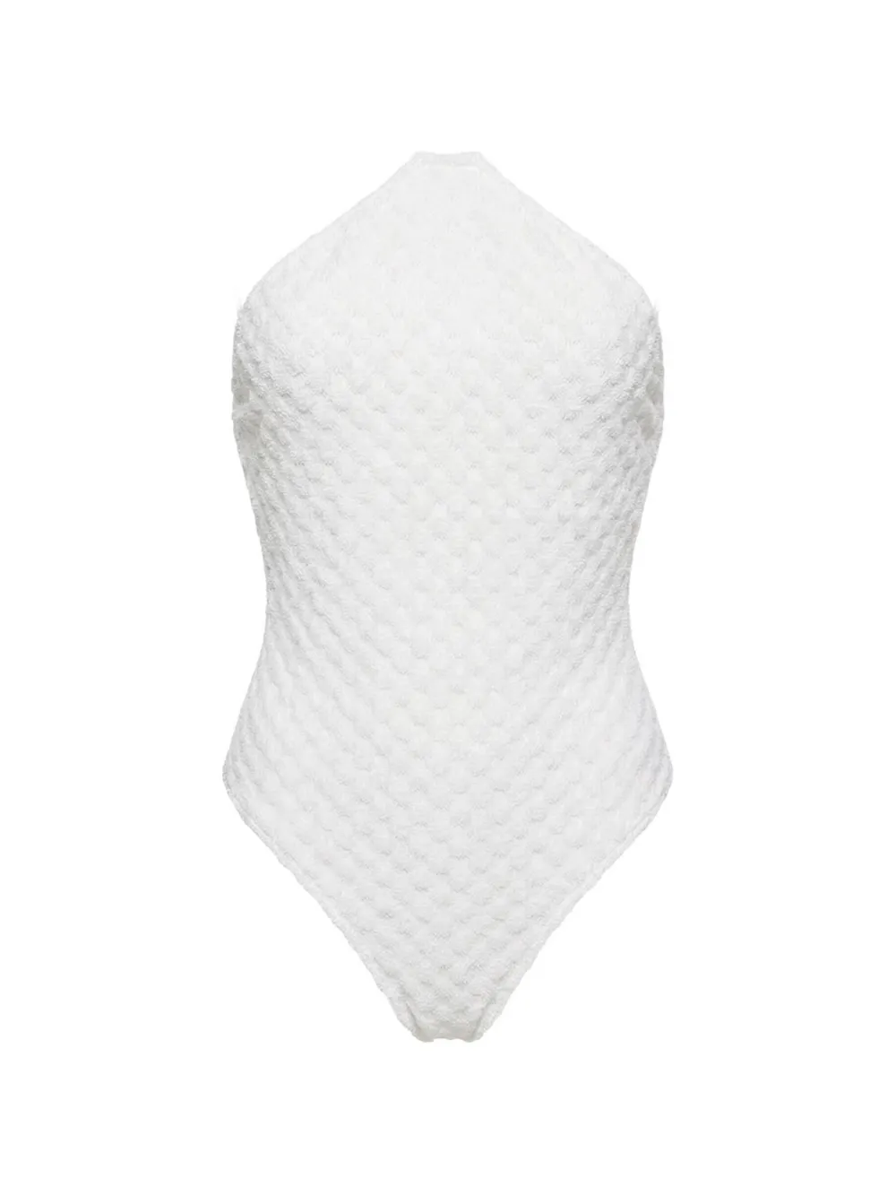 Missoni textured swimsuit - Weiß